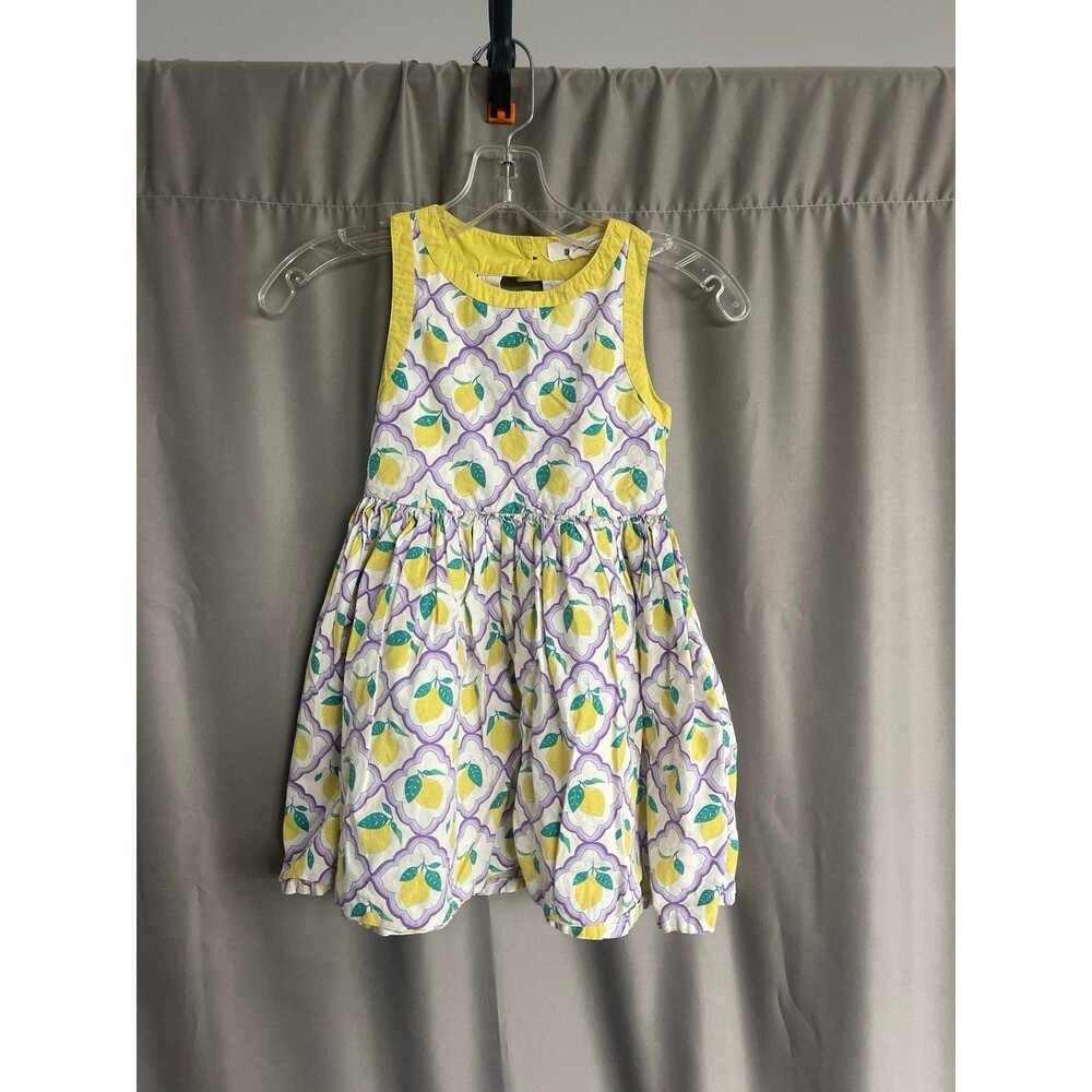 MINI BODEN Kids' Back Detail Dress Lavender Lemon Grove